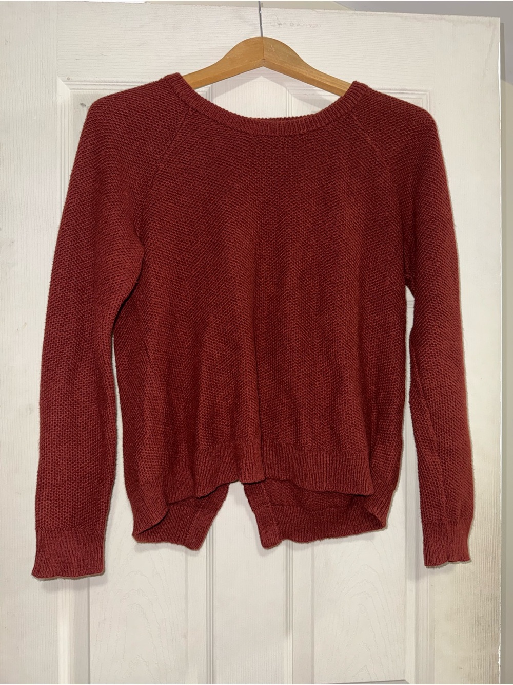 Madewell Women's Crewneck Sweater in Rust